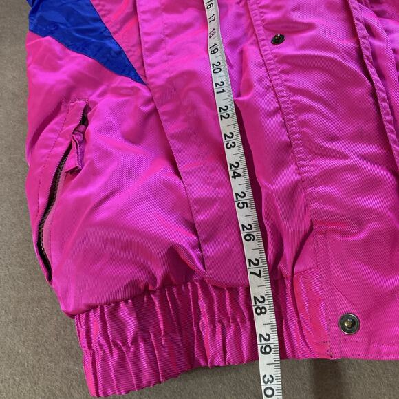 Sunice Ski Jacket Vtg Women’s Sz XL discipline Colorblock Pink Black Coat 80s 90 - Picture 14 of 16